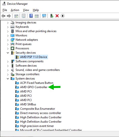 Что такое amd gpio controller